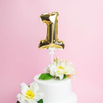 ins net red digital balloon birthday cake insert flag decorated with children pentagram love self-filling fairy stick