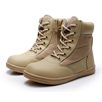 Summer camp childrens army fan boots boys and girls ultra-light training boots middle and primary school parent-child outdoor expansion activity boots