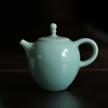 Make Qingjiquan pot Large capacity teapot Tea with filter ball hole Home office teapot Ceramic single pot high temperature resistance