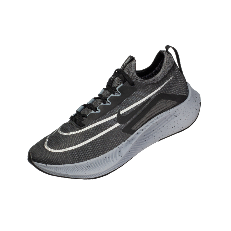 Nike Zoom Fly 4 Comfortable Cushioning Racing Carbon Plate Running Shoes Black and Gray Ct2392-002
