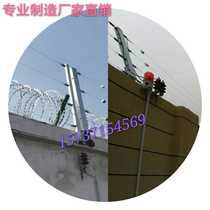 Crossing pole load-bearing pole tension fence detector