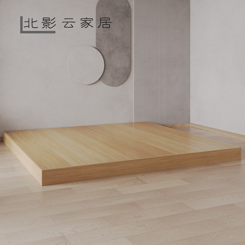 Customized platform tatami bed low bed 2 meters 3 meters extra large double floor-to-ceiling bed floor platform low bed box