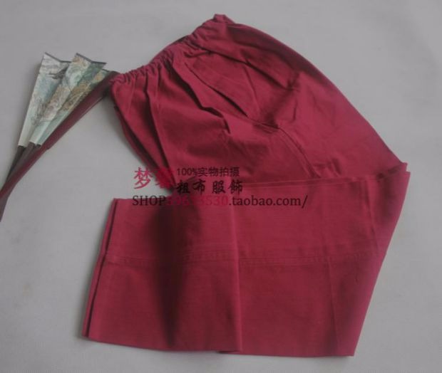 Tang phù hợp với quần mùa thu cotton Trung Quốc vải thô nam giản dị thẳng tập thể dục Tai Chi quần thể thao gió quốc gia quần jean nam hàng hiệu