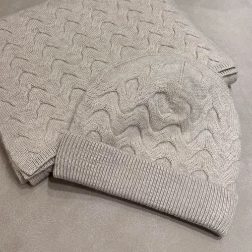 Демисезонная кашемировая шапка, удерживающий тепло шарф, трикотажный комплект