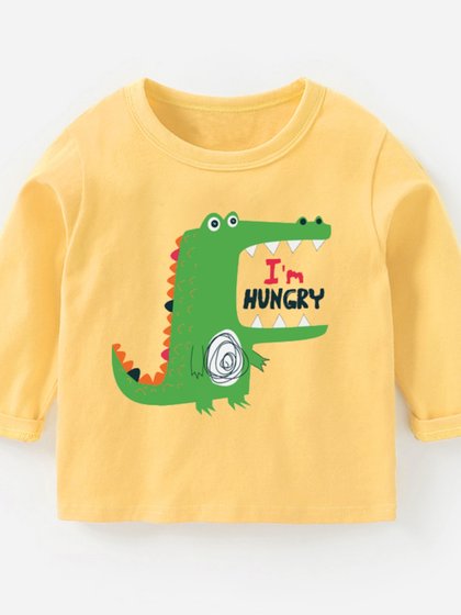 儿童长袖T恤纯棉打底衫秋装春秋童装婴儿儿童宝宝上衣小童潮女童