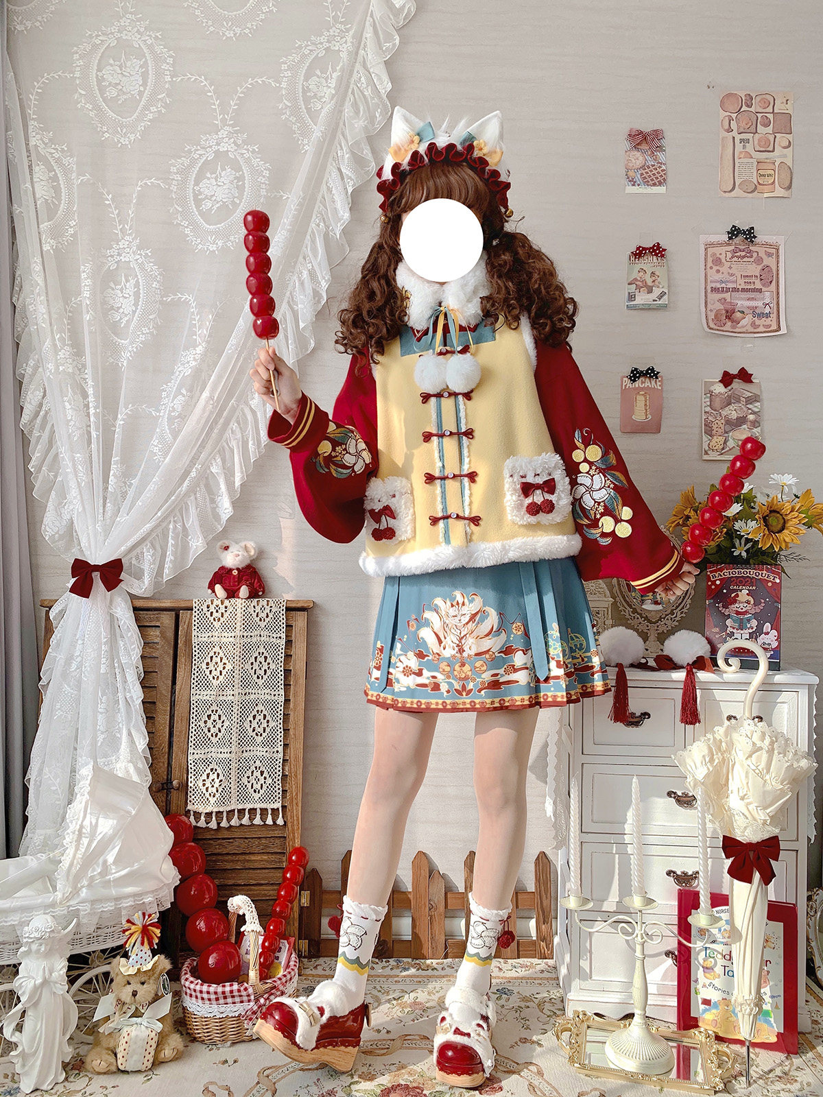 jk制服加工定制 小年兽 汉元素新年套装拜年服  可奈奈原创 现货