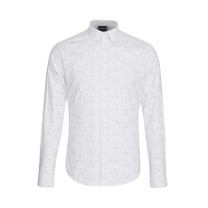 Рубашка мужская armani/阿玛尼男士衬衫新款logo印花时尚复古衬衣6h1c09 1nc2z Armani/logo