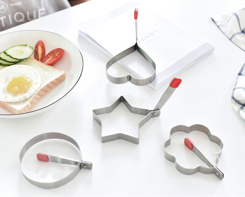 Joy Pie 304 thép không gỉ tình yêu chiên trứng khuôn dụng cụ nhà bếp sáng tạo chiên trứng tạo tác mô hình trứng luộc - Phòng bếp giá để dao