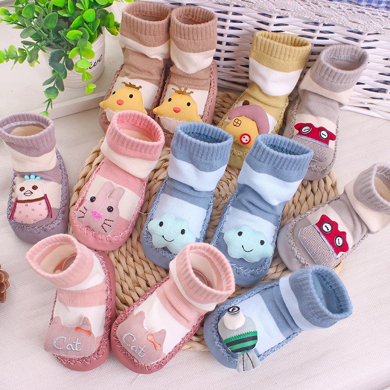 Vớ mùa thu chống trượt vớ vớ bé trai và phụ nữ bé không xương vớ vớ mùa xuân và mùa thu vớ đan xe đẩy em be