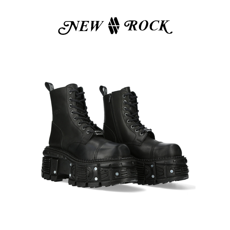 Newrock Yang Chenglin, Xilin Na Yi, and Gao Yihao's Same Style Spanish Trendy Brand Punk Platform Martin Boots High-Top Shoes