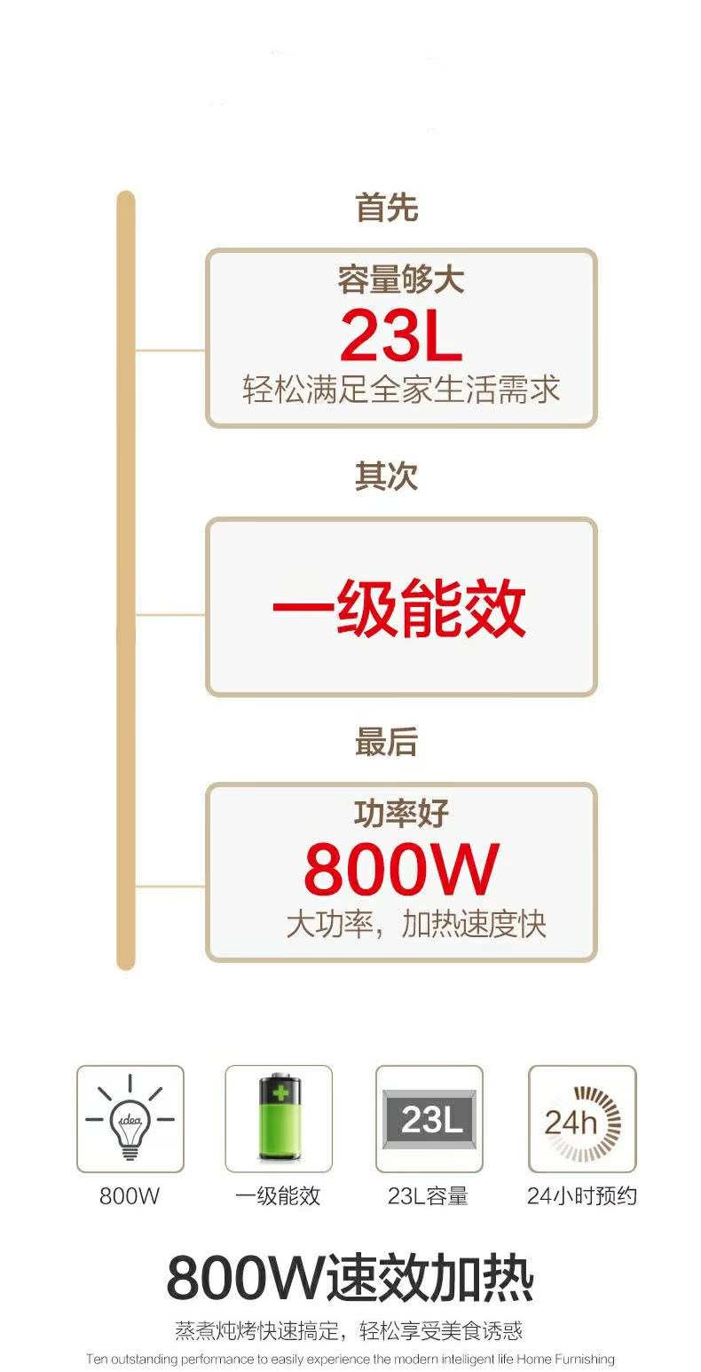 lò nướng jieguan Galanz / Galanz G80F23CN3L-C2 (C0) Lò vi sóng thông minh lò nướng đối lưu 23L lò nướng giá rẻ