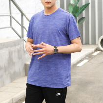 Summer quick-drying short-sleeved T-shirt mens round neck youth outdoor fitness sports leisure loose and breathable