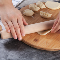Noodle stick Rolling pin Solid wood dumpling skin Household large roller rolling stick Childrens small rolling stick stick noodle stick