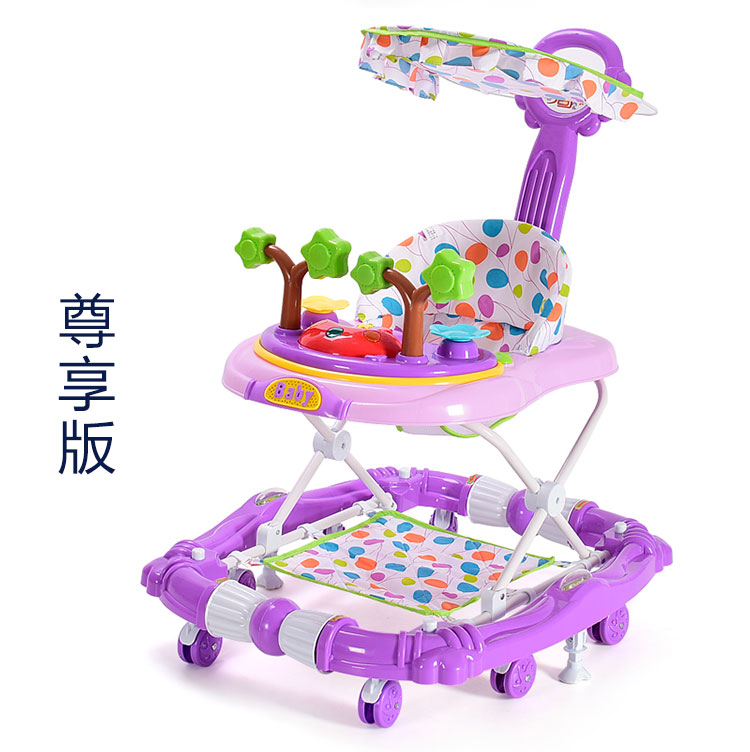 Trẻ sơ sinh toddler walker đa chức năng chống rollover 6 7-18 tháng nam bé gái chống O-chân đẩy có thể ngồi