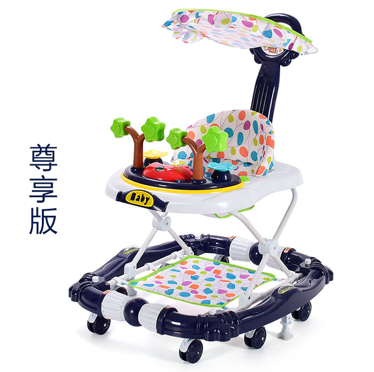 Trẻ sơ sinh toddler walker đa chức năng chống rollover 6 7-18 tháng nam bé gái chống O-chân đẩy có thể ngồi