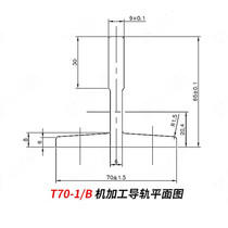 T-beam T70 machined plane guide rail T-beam T89T90