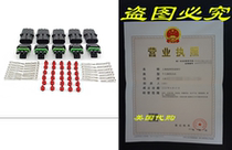 MUYI 10 Kit 3 Pin Way Waterproof Electrical Connector Green