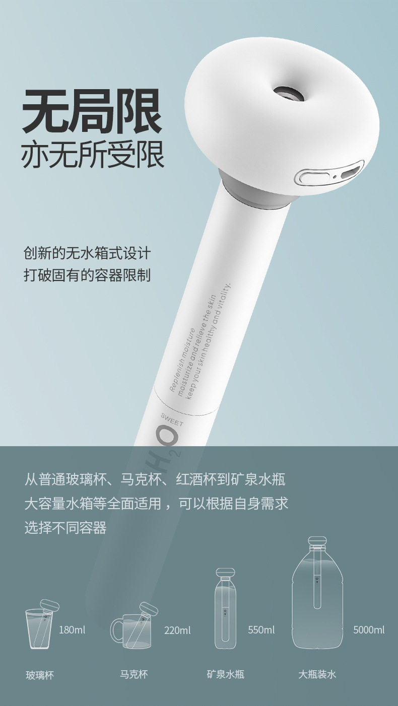 máy tạo độ ẩm f600 JS một số hương vị donut máy tạo độ ẩm nước chai chai di động USB nhỏ máy tính để bàn phun khí - Máy giữ ẩm máy tạo độ ẩm công nghiệp