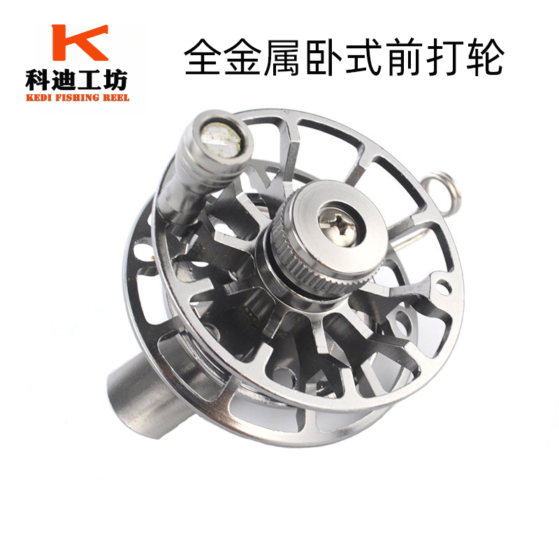 All-metal front wheel with release force ultra-light positioning ice winter fishing reel