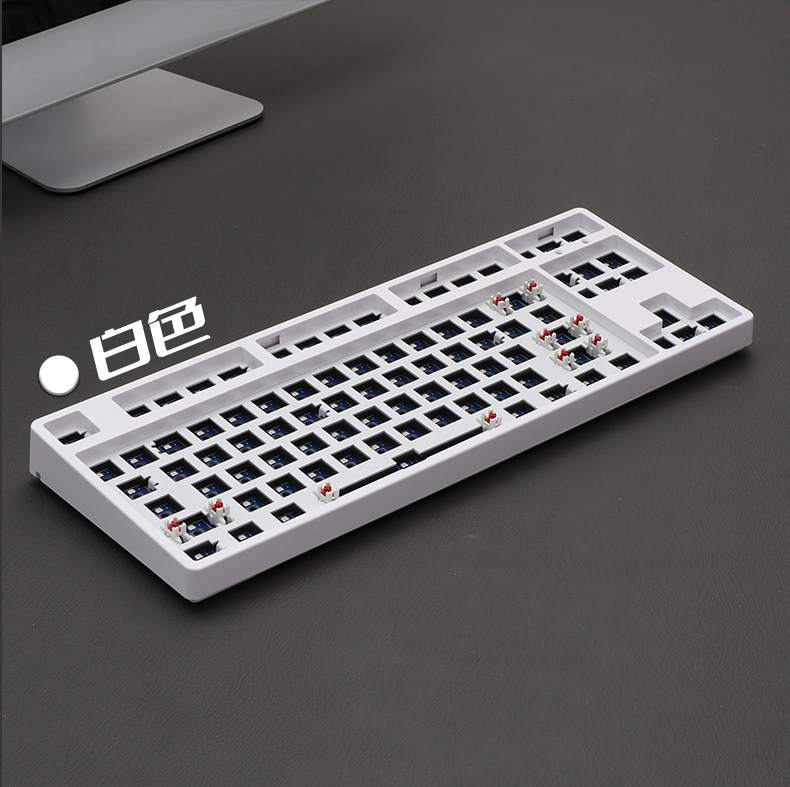 MMD87 Bluetooth triple model 5 0RGB87 key keyboard kit suitable for KTT wine red shaft Kaihua BOX white shaft