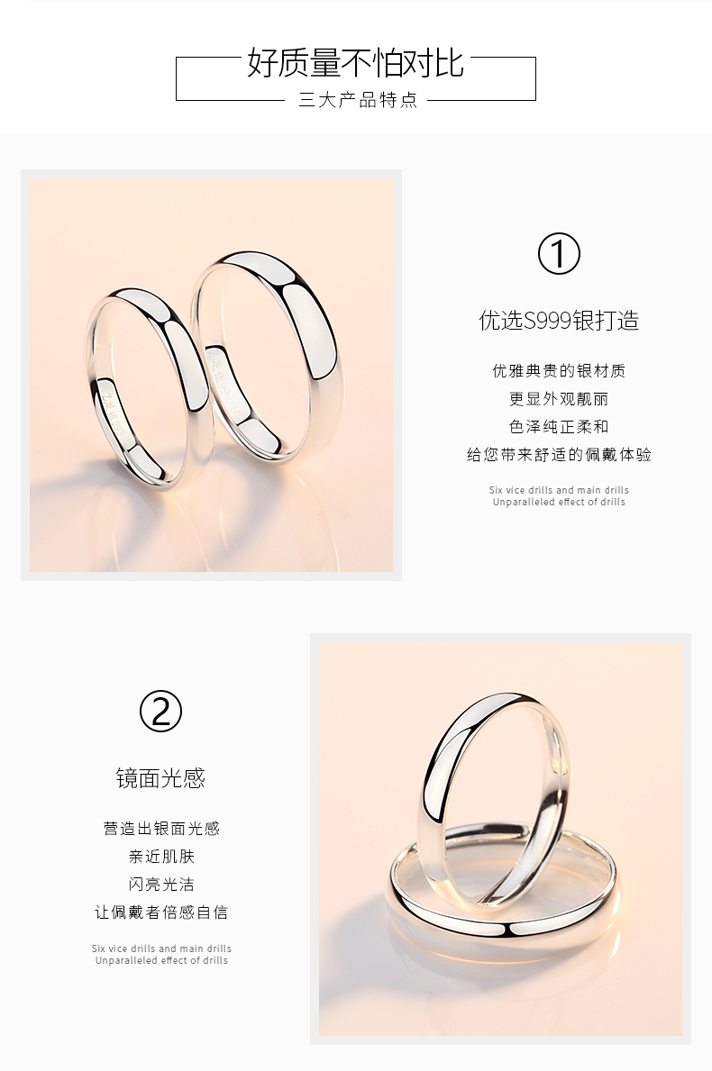 Bague mixte JIA XIFU en Argenterie - Ref 3088881 Image 12