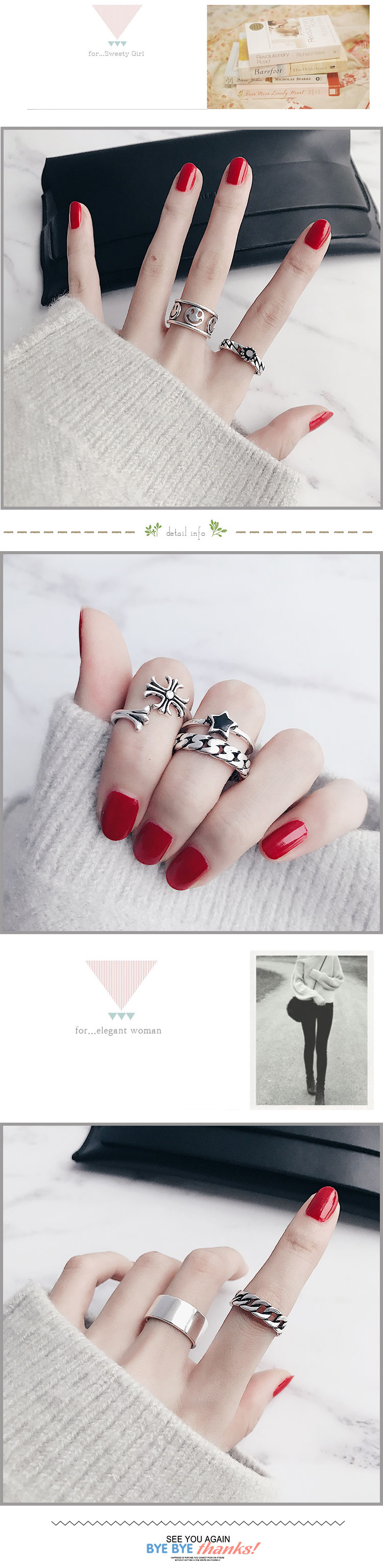 Bague Femme OTHER   en Argenterie - Ref 3086516 Image 12