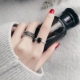 S925 sterling bạc nhẫn sinh viên hipster Nhật Bản và Hàn Quốc sáng tạo mở cá tính đơn giản tươi retro phiên bản rộng chỉ số nhẫn nữ nhẫn đôi pnj