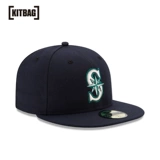 Сиэтл -моряк, новая эра, игрок Launa 59Fifty Fitting Baseball Hat Мужчины и женщины, тот же темно -синий цвет
