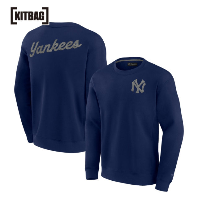 New York Yankees Heritage Long Sleeve Crew Neck Sweatshirt - ຜູ້ຊາຍ