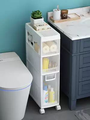 Cosmetic room, toilet supplies, storage, toilet, narrow seam, side cabinet, light luxury artifact, toilet shelf
