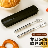 Британский хлеб -режущий нож из нержавеющей стали.