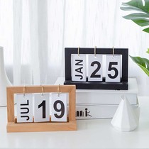 Nordic style office small fresh calendar date decoration Creative living room bedroom desktop decoration Personalized decoration