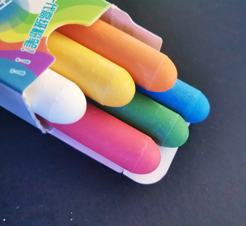 6 dustless chalk loss promotion water soluble chalk teaching environmental protection children graffiti color erasable home writing