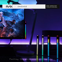 Voice-activated pickup rhythm light car atmosphere desktop RGB light pollution creative spectrum LED colorful music sensor light