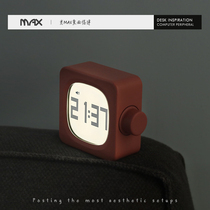 Computer desktop small square clock ornaments simple Nordic night light timing alarm clock