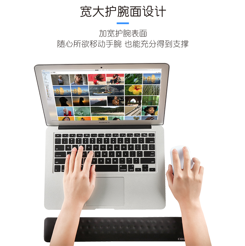 Đáp ứng bộ nhớ bọt khí bàn phím bàn phím máy tính khay chuột cổ tay còn lại chuột pad cổ tay Đáp ứng máy tính đơn giản chậm phục hồi đệm pad của silica gel thoải mái pad tay - USB Aaccessories quạt 12v mini
