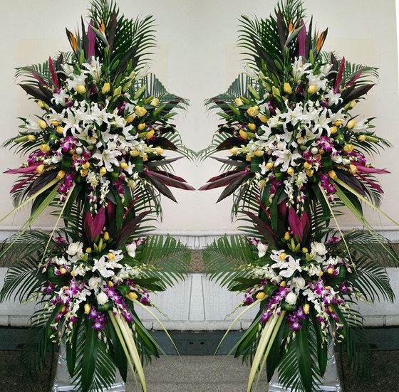 上海丧事祭奠白事花篮鲜花死人花圈追悼会哀悼葬礼龙华宝兴殡仪馆