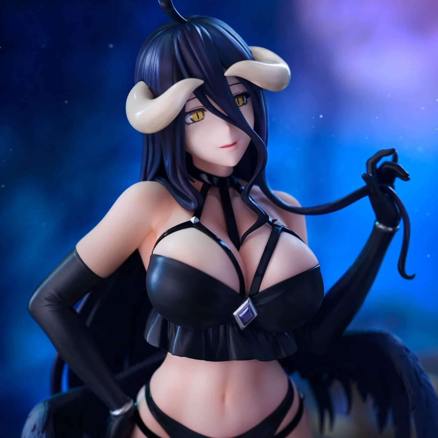 Новый японский оригинальный FURYU OVERLORD BiCute Dark Albedo сценический набор фигурок-орнаментов