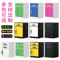  Guangdong household bedside table Office file cabinet Low cabinet with lock cash drawer tin cabinet Printer placement cabinet