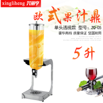  New luxury European-style single-head double-head three-head perspective juice ding buffet juice bucket beverage machine Beer machine