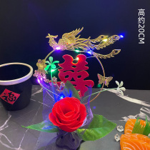 Hotel Sashimi Hem Tray Decorated with flower and grass hem Decorated with cold dish Dish Accessories Creative Pendulum disc Mood Shuangxi Little Mercy