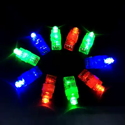 Sishimi lamp colorful flash Luminous ice block lamp ice carving finger lamp embellishment plate decoration flower and grass plate decoration