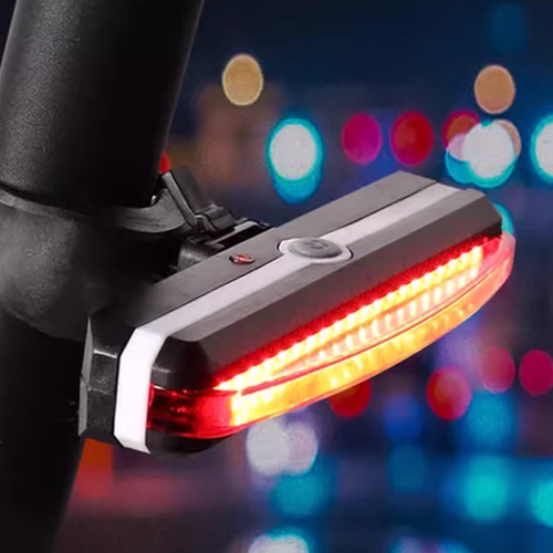 Детский ночной горный велосипед для велоспорта, мигающий световое оборудование с аксессуарами, полный комплект