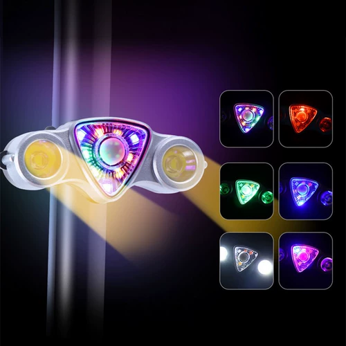 Детский горный велосипед, ночные фары, мигающий ночник, блестки для ногтей для велоспорта