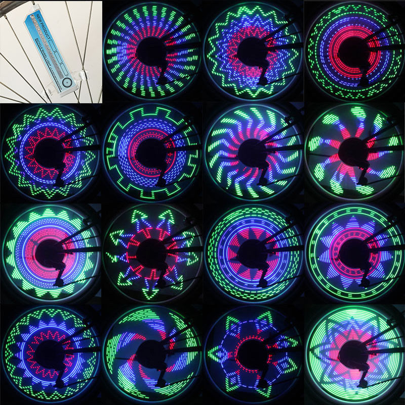 Children's bicycle wheel night riding decorative tire wheel hub wheel night light flashing hot wheel spoke lights