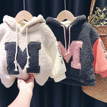 SNOOPY SNOOPY baby plus velvet padded sweatshirt 2021 autumn winter New Coat