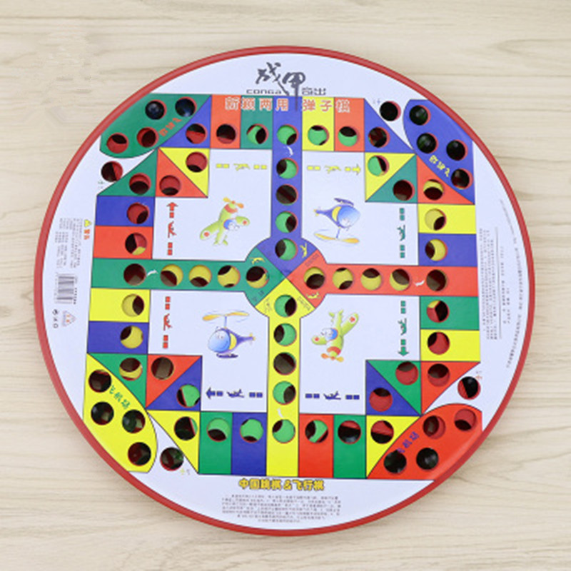 Children's Marbles Jumps Checkers Glass Beads Adults Big Colorful Jumps of Chess Parenting Games Flight Chess