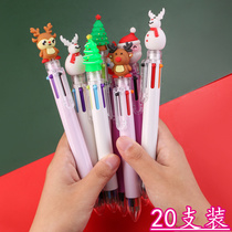 Christmas childrens small gift black press 6-color water pen practical stationery junior high school students reward small gift