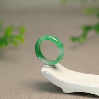Ice green myanmar natural grade a jadeite ring