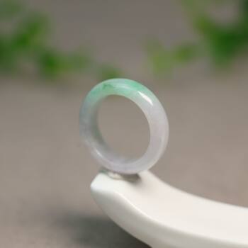 Piaoyang green myanmar natural grade a jade ring